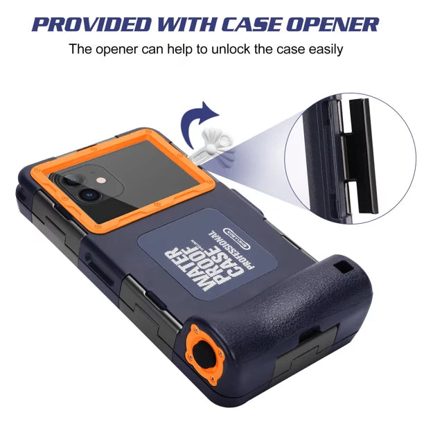 UrbanX Professional [15m/50ft] Swimming Diving Surfing Snorkeling Photo Video Fluid Protective Case Fluid Housing for Eluga A2 And all Phones Up to 6.9 Inch LCD with Lanyard