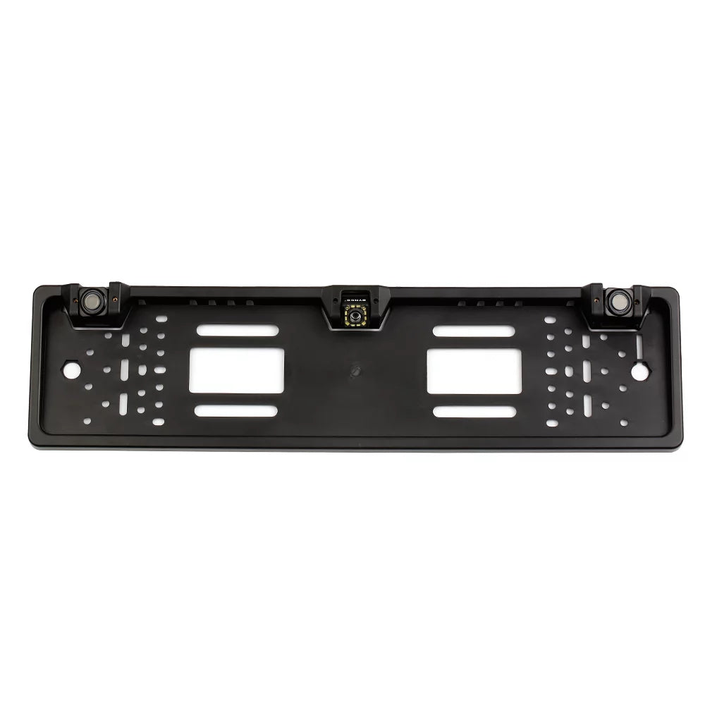 Eccomum European License Plate Frame Backup Camera 12 LED Rear View Camera with Reversing System Parking Sensor