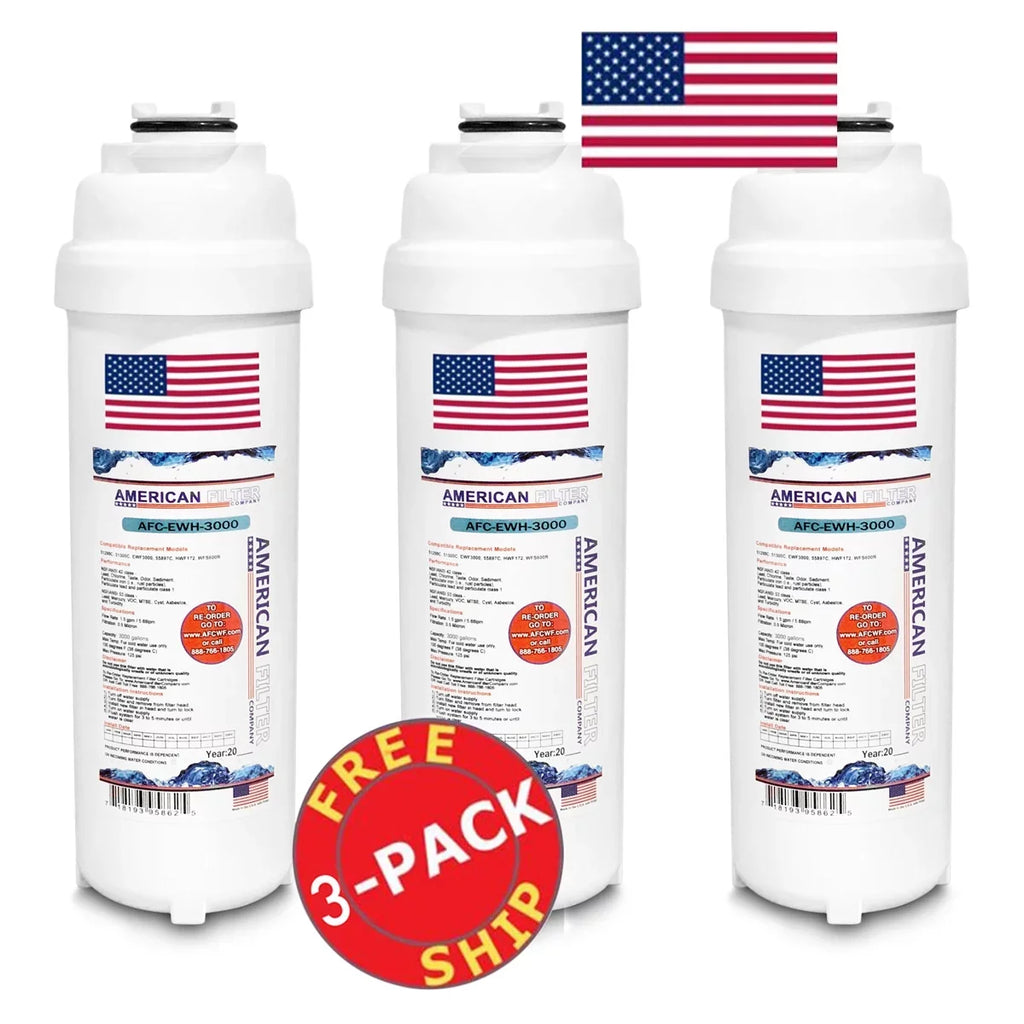 AFC Brand , Liquid Filter , Model # AFC-EWH-3000 , Compatible with LZS8WSLP - 3 Filters - Made in U.S.A.