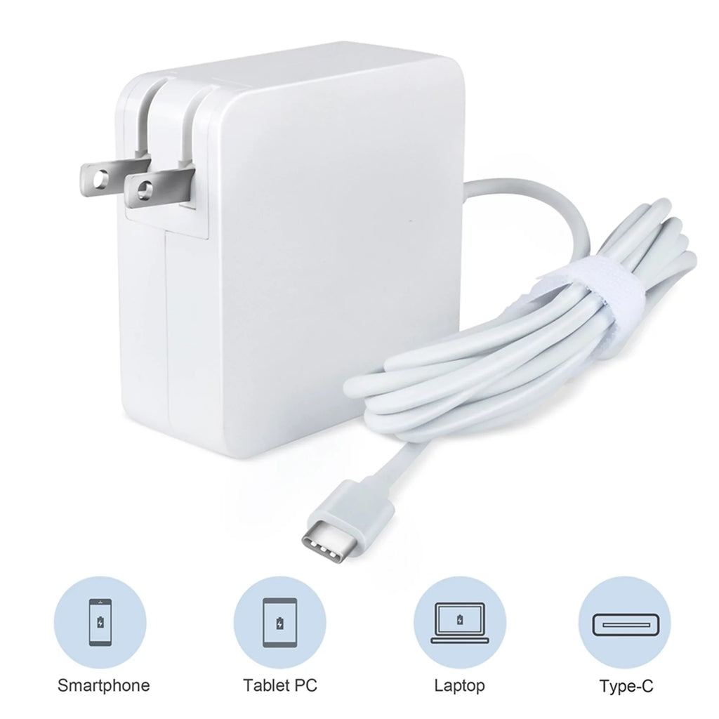 KONKIN BOO Compatible White 65W Type-C AC Adapter Charger Replacement for 300e Chromebook 2nd Gen MTK Type 81QC