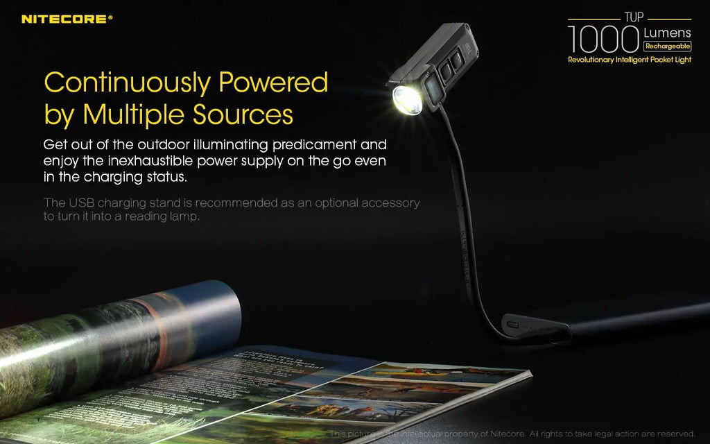 Value Bundle: Nitecore UT32 Dual Emitter Headlamp - (5700K,Cool White) - (3000K,Warm White) with 1x NL1834R USB Rechargeable Battery and TUP Rechargeable Chipset Pocket Light (Black or Gray)