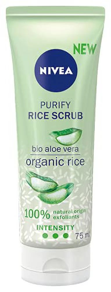 Nivea Purifying Rice Peeling Scrub With Aloe For Mixed Skin 75 Ml