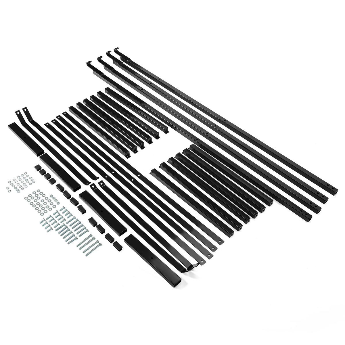 HECASA Cargo Shipping Container Shelving Brackets Black Powder Coated Steel Shelf Brackets for Heavy Duty Trailer Containers