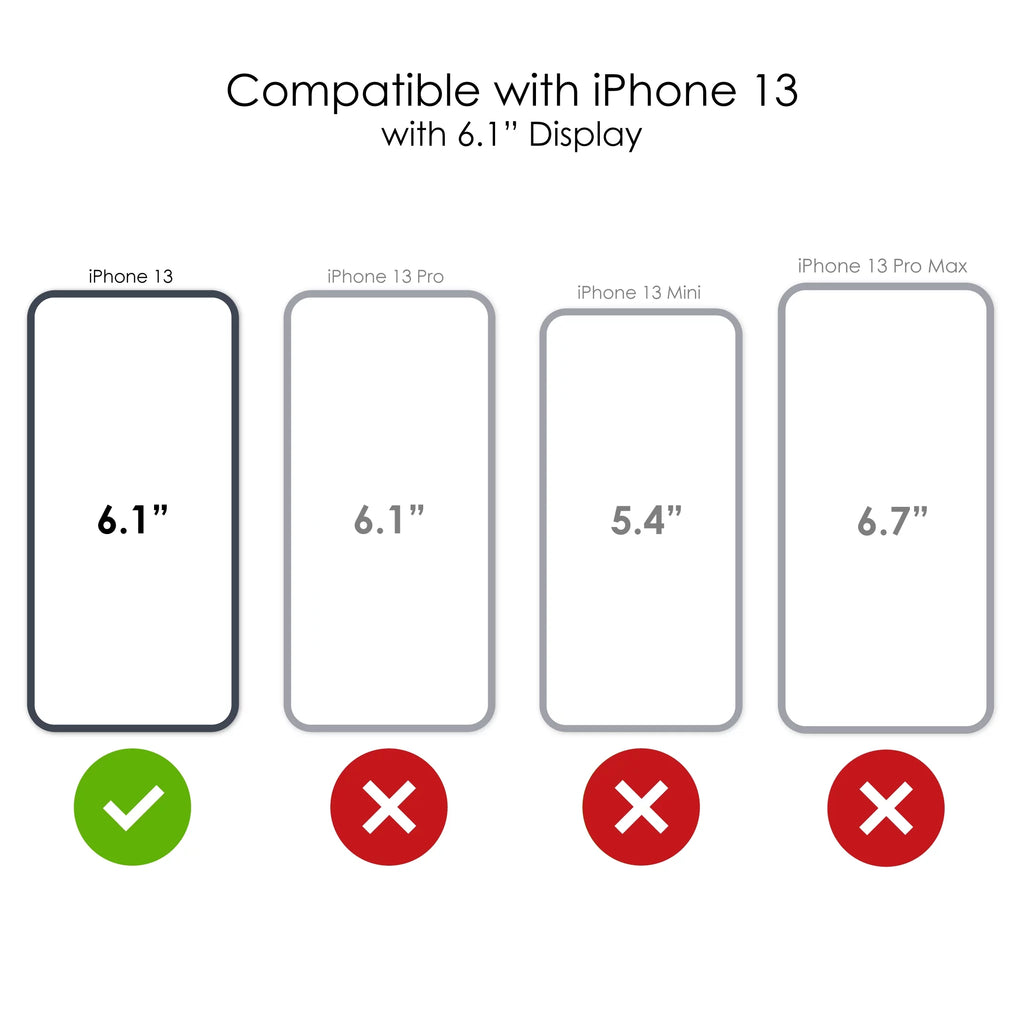 DistinctInk Clear Shockproof Hybrid Case for iPhone 13 (6.1" Monitor - TPU Bumper Acrylic Back Tempered Glass Display Protector - CEO,000,000 Entrepreneur 3 commo