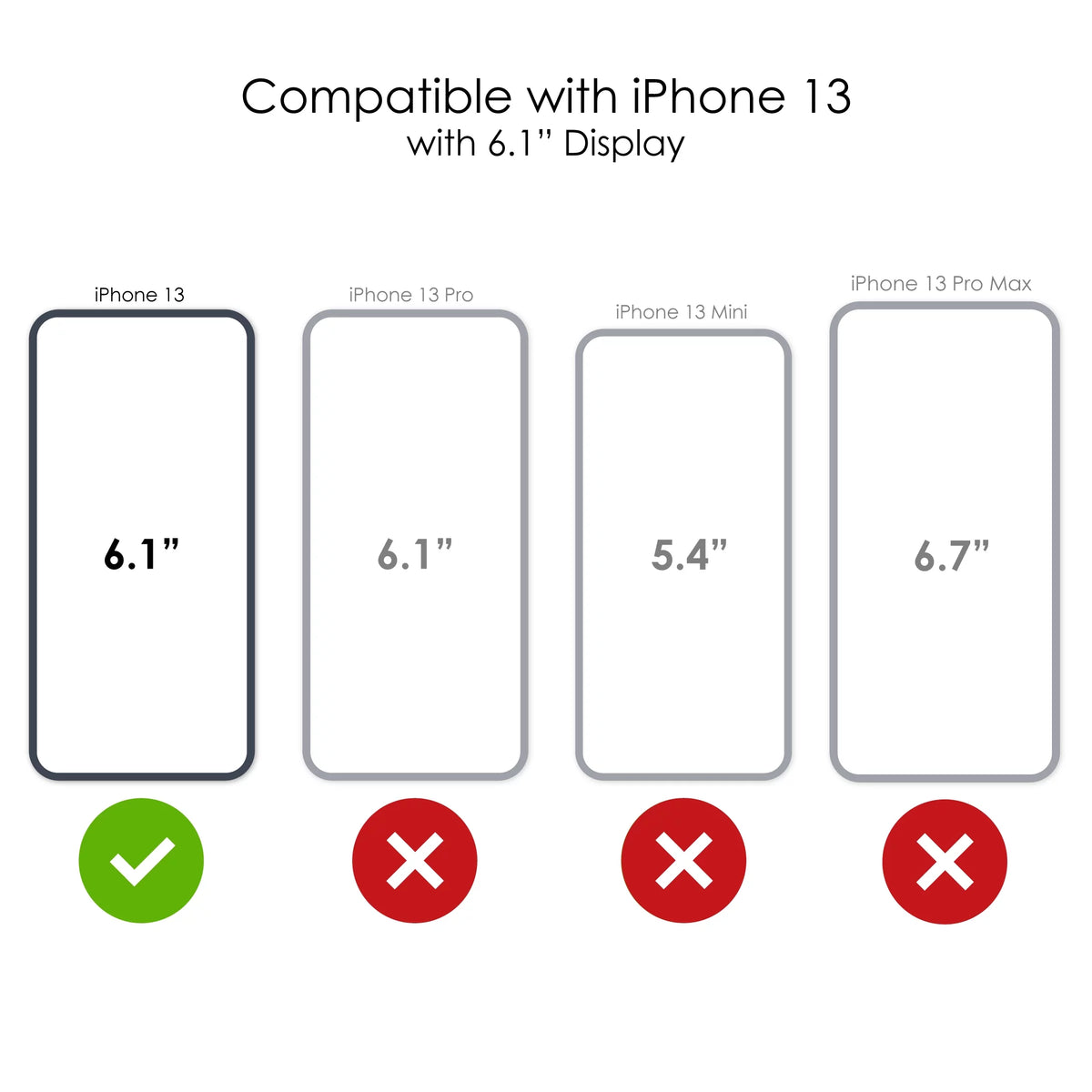 DistinctInk Clear Shockproof Hybrid Case for iPhone 13 (6.1" Monitor - TPU Bumper Acrylic Back Tempered Glass Display Protector - CEO,000,000 Entrepreneur 3 commo