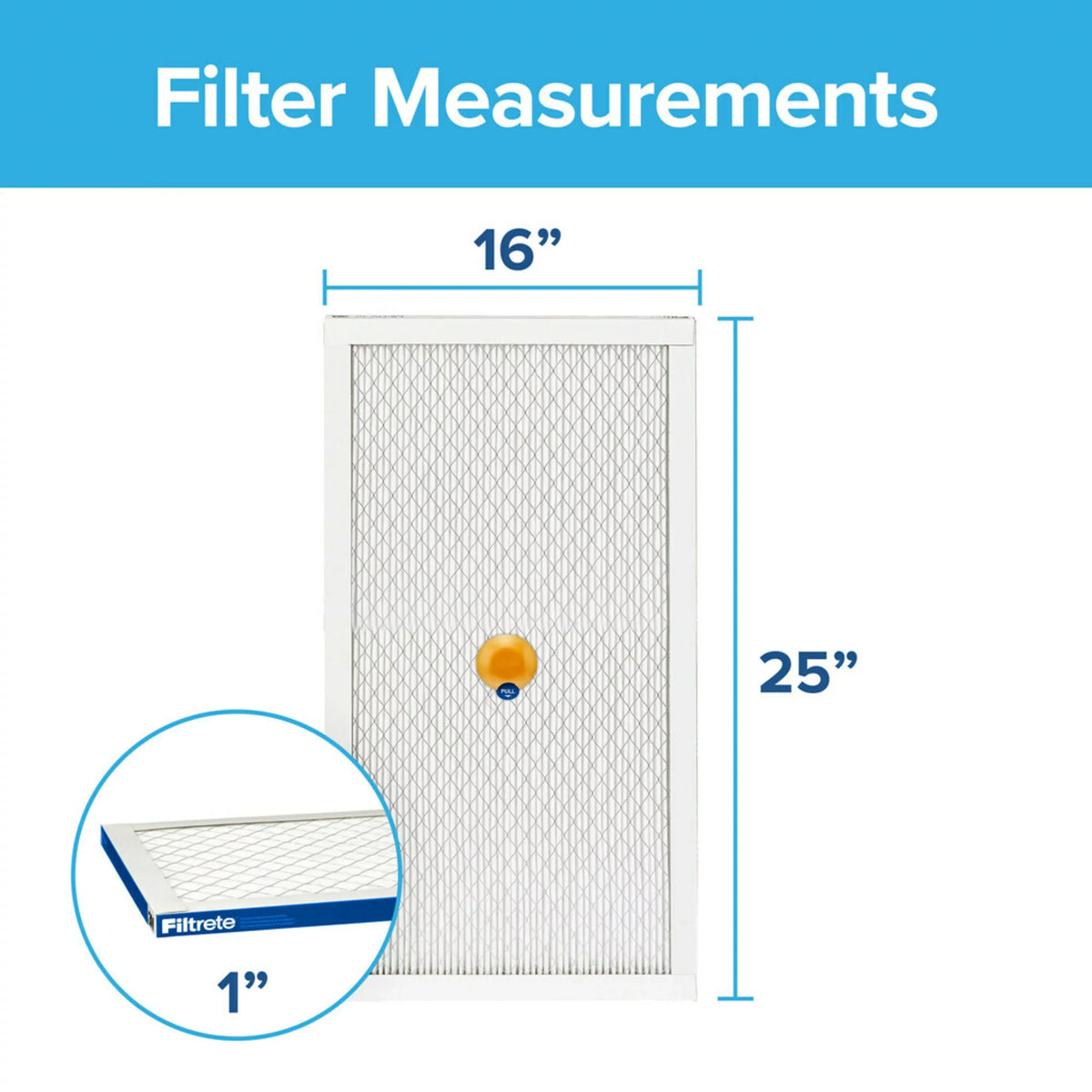 Filtrete 16x25x1 Smart Air Filter, MPR 2200 MERV 13, Premium Allergen & Home Pollutants, Captures Smoke, Bacteria and Viruses, 1 Filter