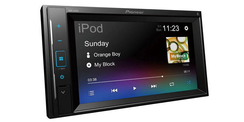 Pioneer DMH-240EX 6.2" Display Car Receiver + Rearview Backup Camera XX-20C Bundle