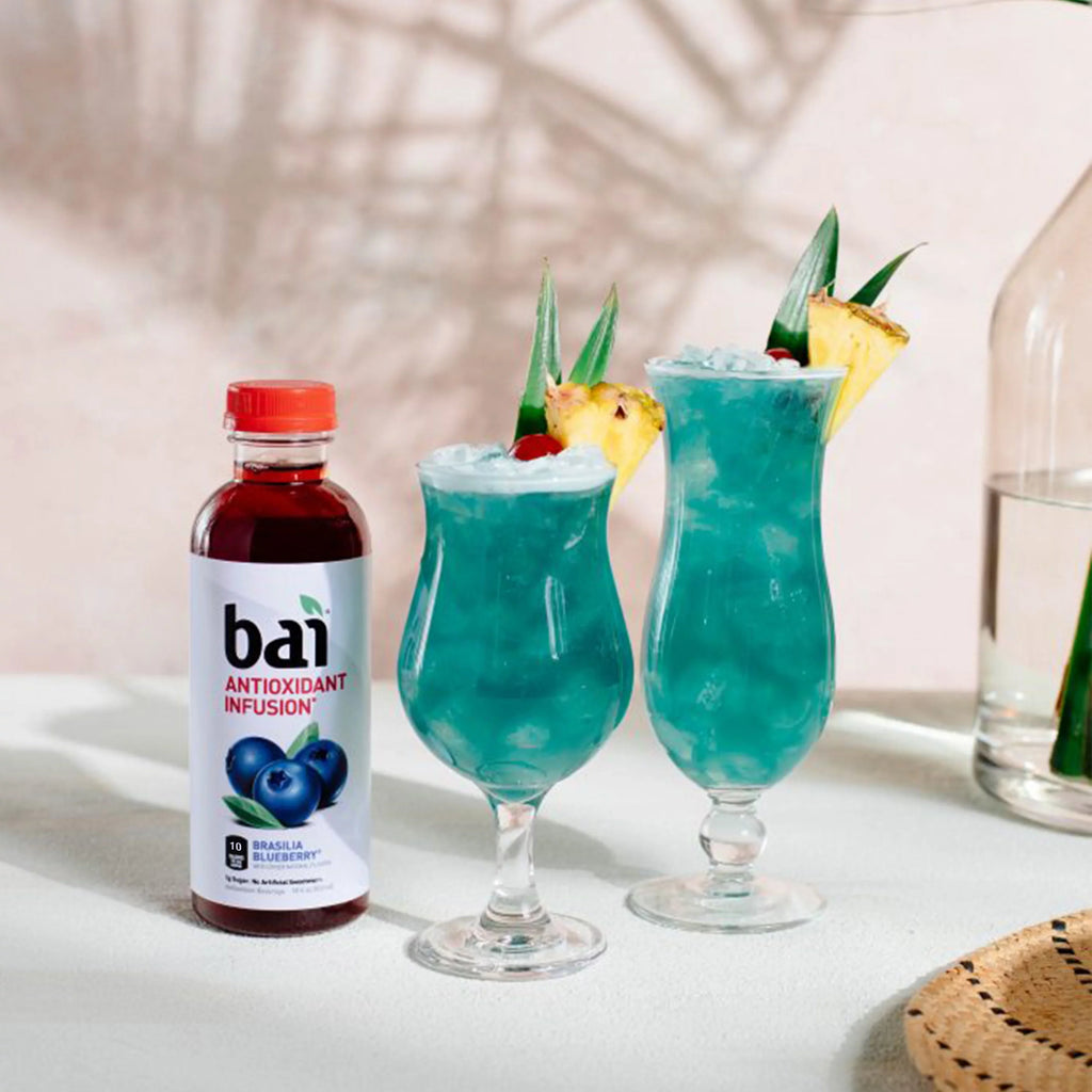Bai Gluten-Free, Brasilia Blueberry, Antioxidant Pre-owned Drink, 18 Fl Oz, 12 Pack Bottles