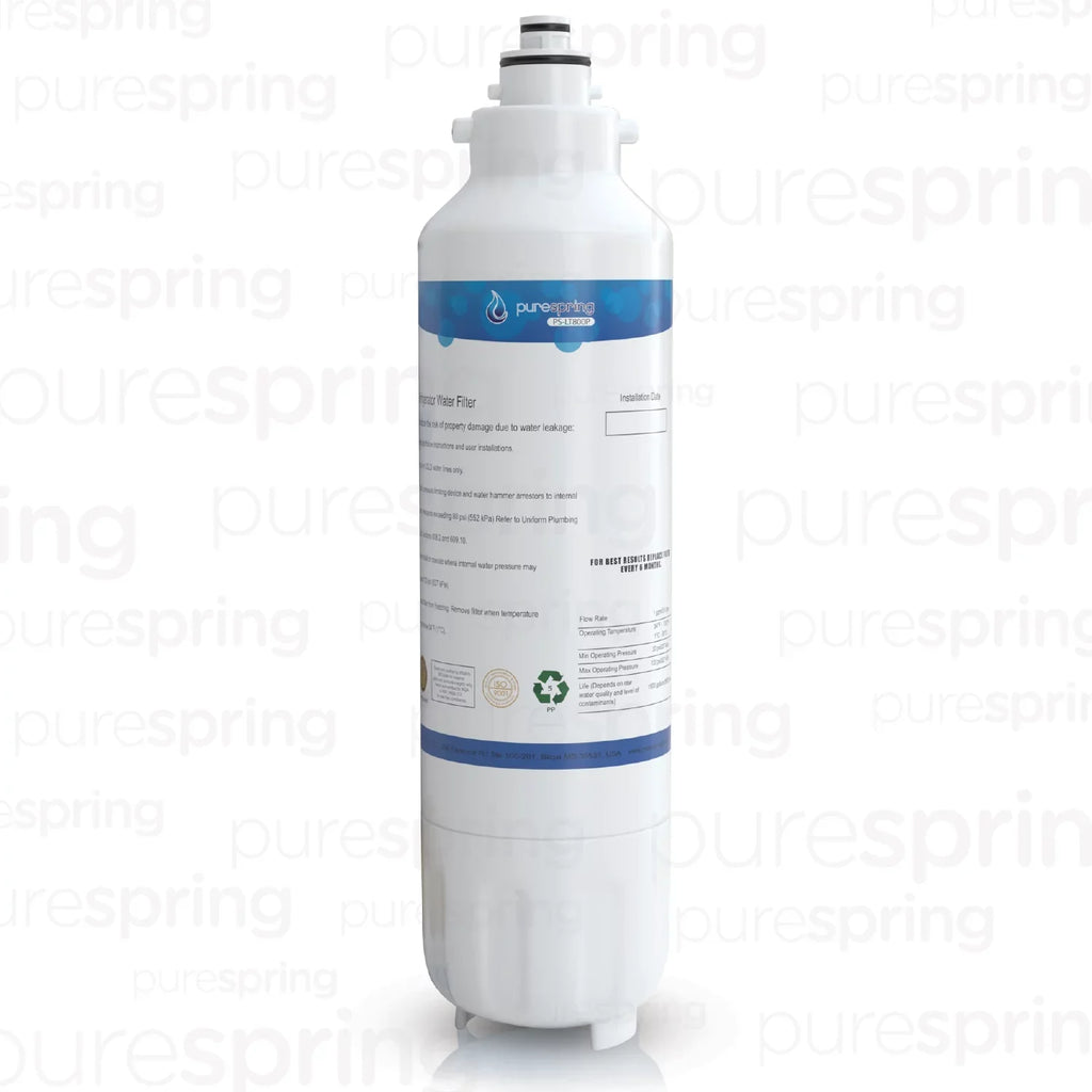 PureSpring NSF 42 Certified Refrigerator Liquid Filter, Compatible with LT800P, LT800PC, ADQ73613401, ADQ73613402, ADQ73613403, Kenmore 9490, 46-9490, 469490 (1 Pack)