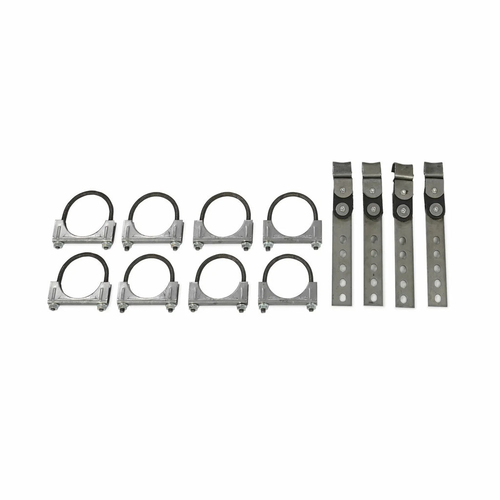 Dual Exhaust Kit 2.5" Flowmaster Super 40 Corner Exit Fits 67-72 Ford F-Series