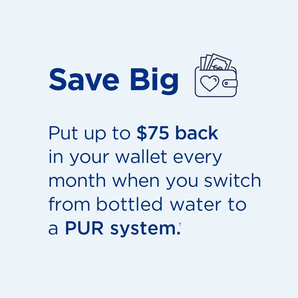 PUR PLUS 30-Cup Liquid Filter Dispenser System, W 15.3" x H 10.1" x L 5.3", Smoke, DS1810BA