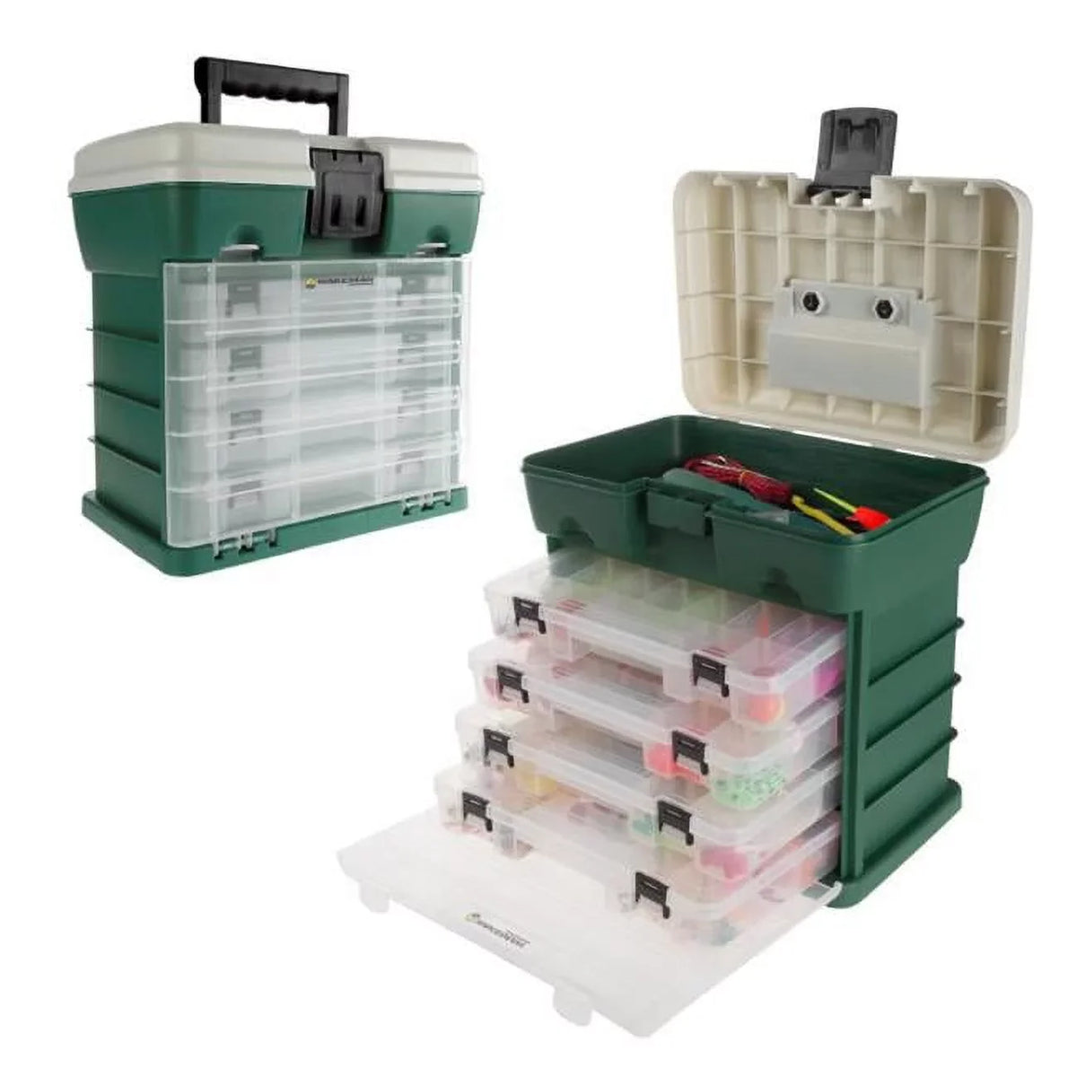 Wakeman 80-FSH5035 Tough Organizer 4 Drawers Storage & Tool Box - Green