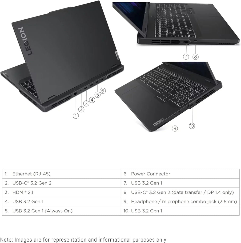 Legion Pro 5i Gaming Mobile pc 13th Gen Core i7-13700HX, 32 GB DDR5 Ram, 1 TB PCIe SSD, 16" WQXGA(2560x1600), Nvidia Geforce RTX 4060, Windows 11 Home