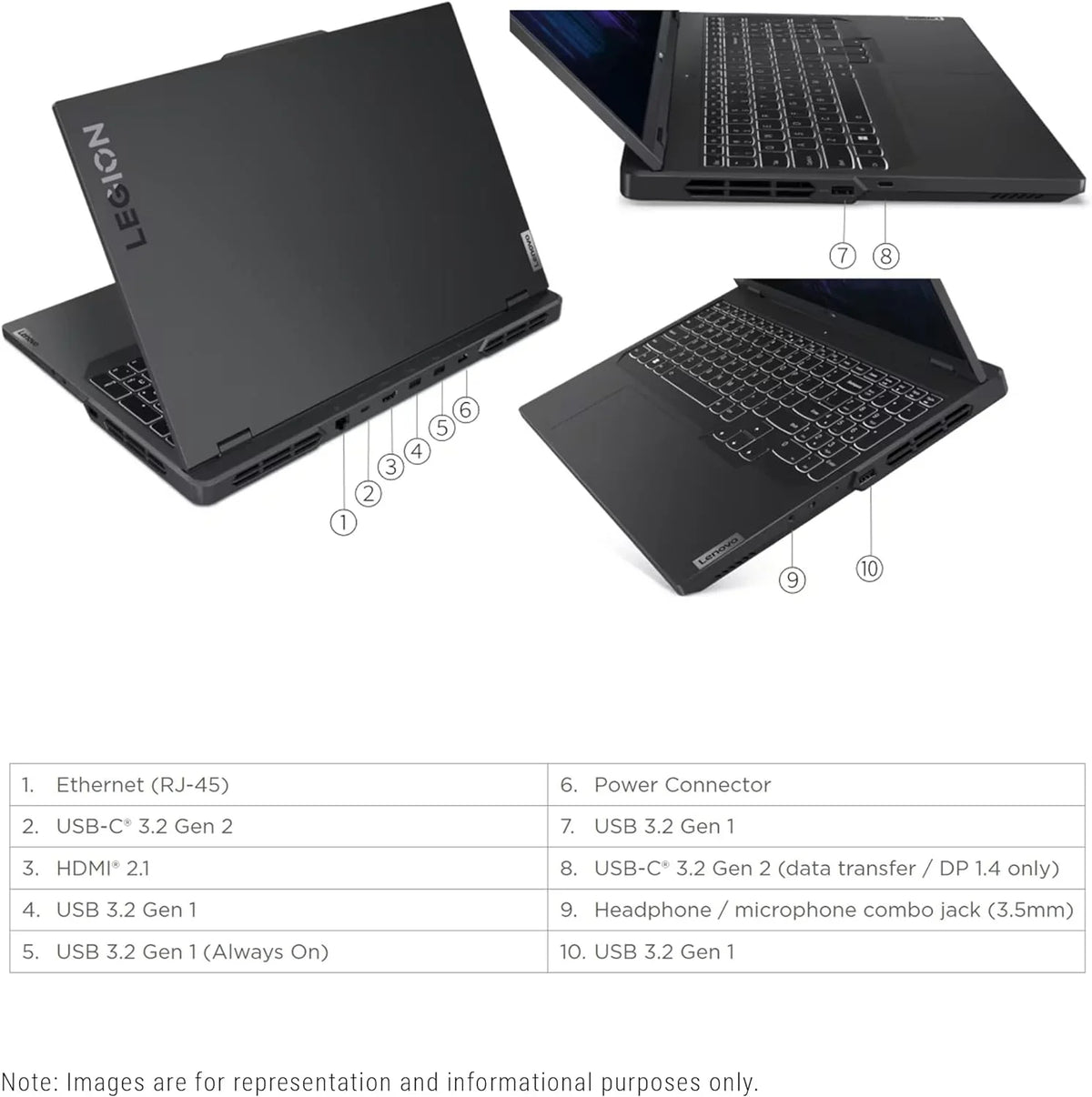 Legion Pro 5i Gaming Mobile pc 13th Gen Core i7-13700HX, 32 GB DDR5 Ram, 1 TB PCIe SSD, 16" WQXGA(2560x1600), Nvidia Geforce RTX 4060, Windows 11 Home