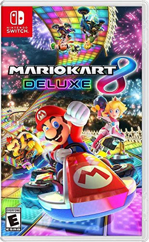 Nintendo Switch 6 items Bundle:Nintendo Switch 32GB Console Neon Red and Blue Joy-con,128GB Micro SD Card,Nintendo Wireless Controllers Neon Blue,Mario Kart 8 Deluxe,Mytrix HDMI Cable