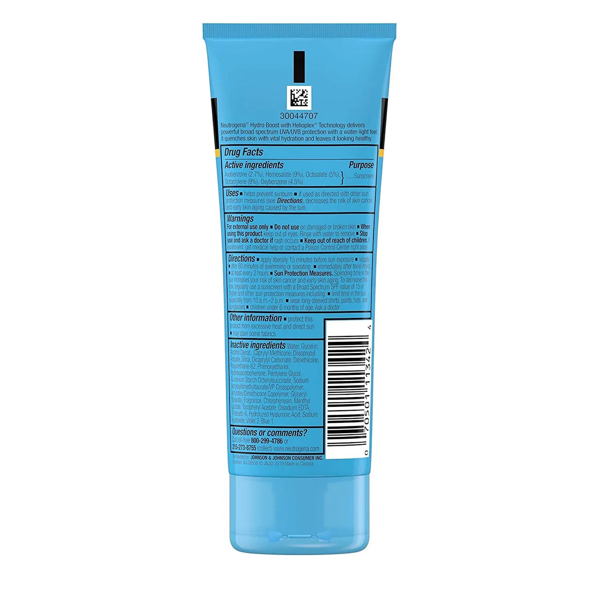 5 Pack Neutrogena Hydro Boost Fluid Gel Lotion Display SPF 50 3 oz