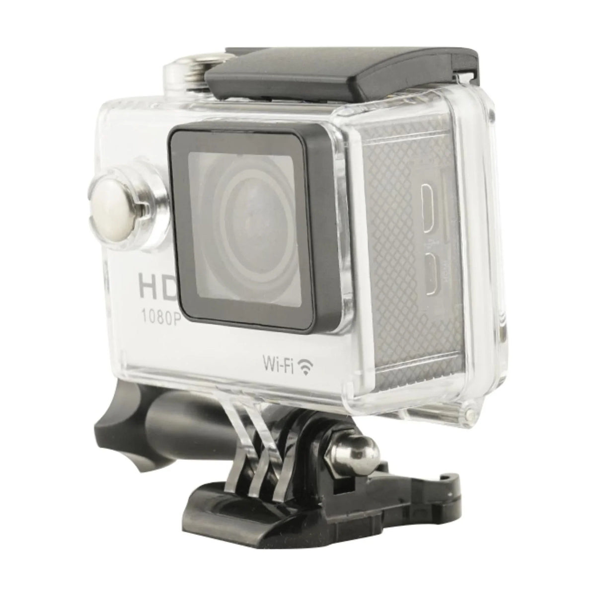 Capture Every Adventure with Our Fluid WiFi Action Camera - 1080P Video, Clear Sound Recording, and Sturdy Silver Case