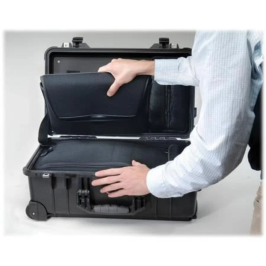 1510LOC TSA Mobile pc Overnight Liquid Hard Case with Wheels, Black