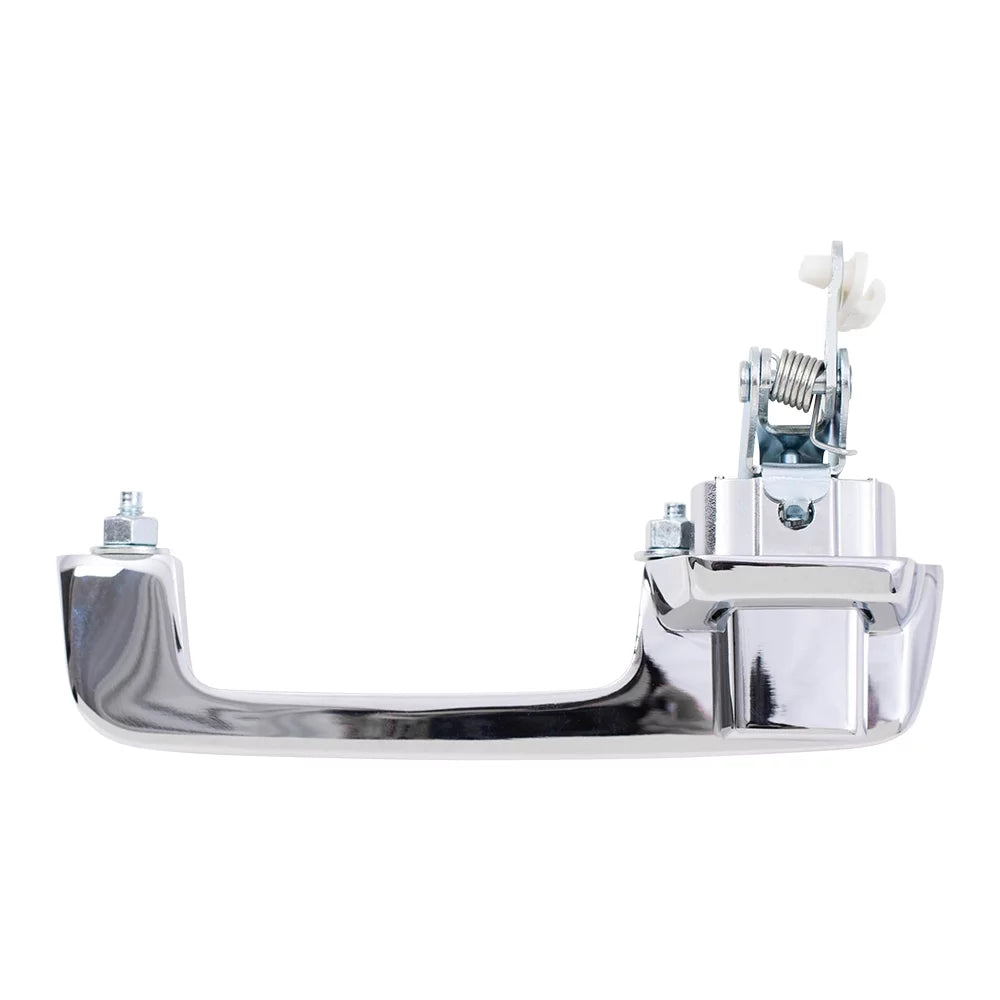 Brock Replacement Pair Set Outside Exterior Front Rear Chrome Door Handles compatible with Pickup Truck SUV Van 55075649 55075648