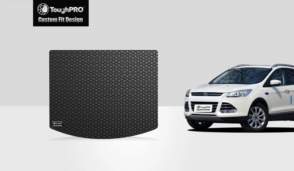 ToughPRO - Cargo Mat Compatible with FORD Escape - All Weather Heavy Duty (Made in USA) - Black Rubber - 2017