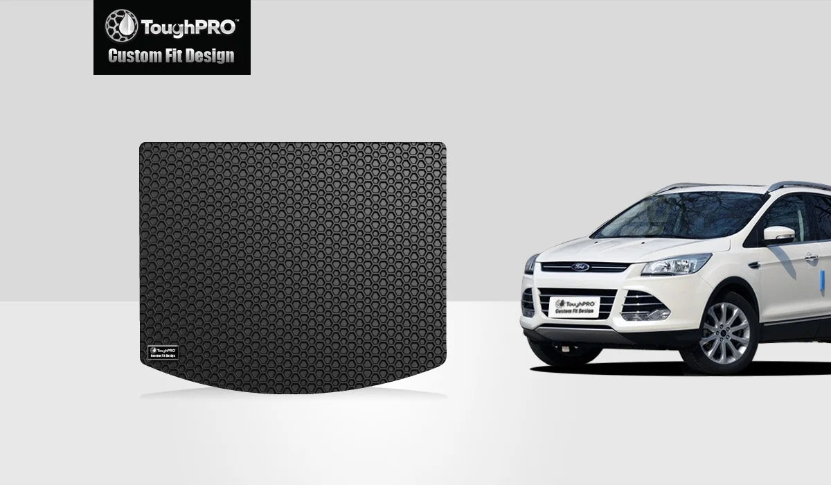 ToughPRO - Cargo Mat Compatible with FORD Escape - All Weather Heavy Duty (Made in USA) - Black Rubber - 2017