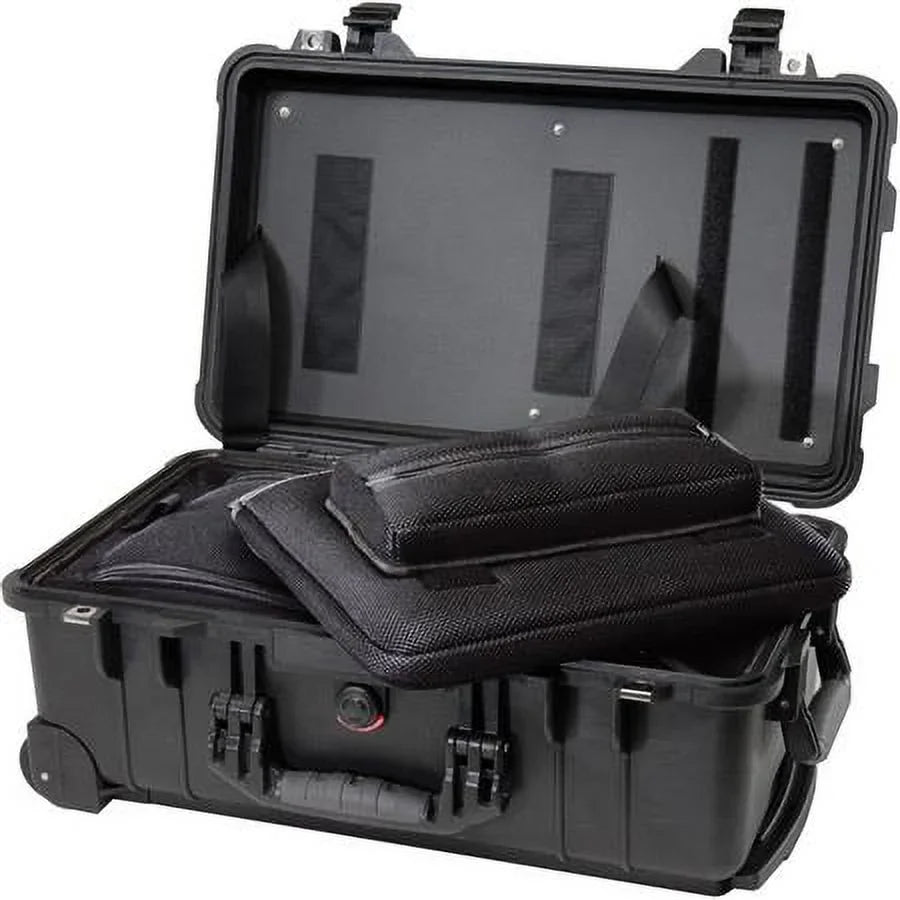 1510LOC TSA Mobile pc Overnight Liquid Hard Case with Wheels, Black