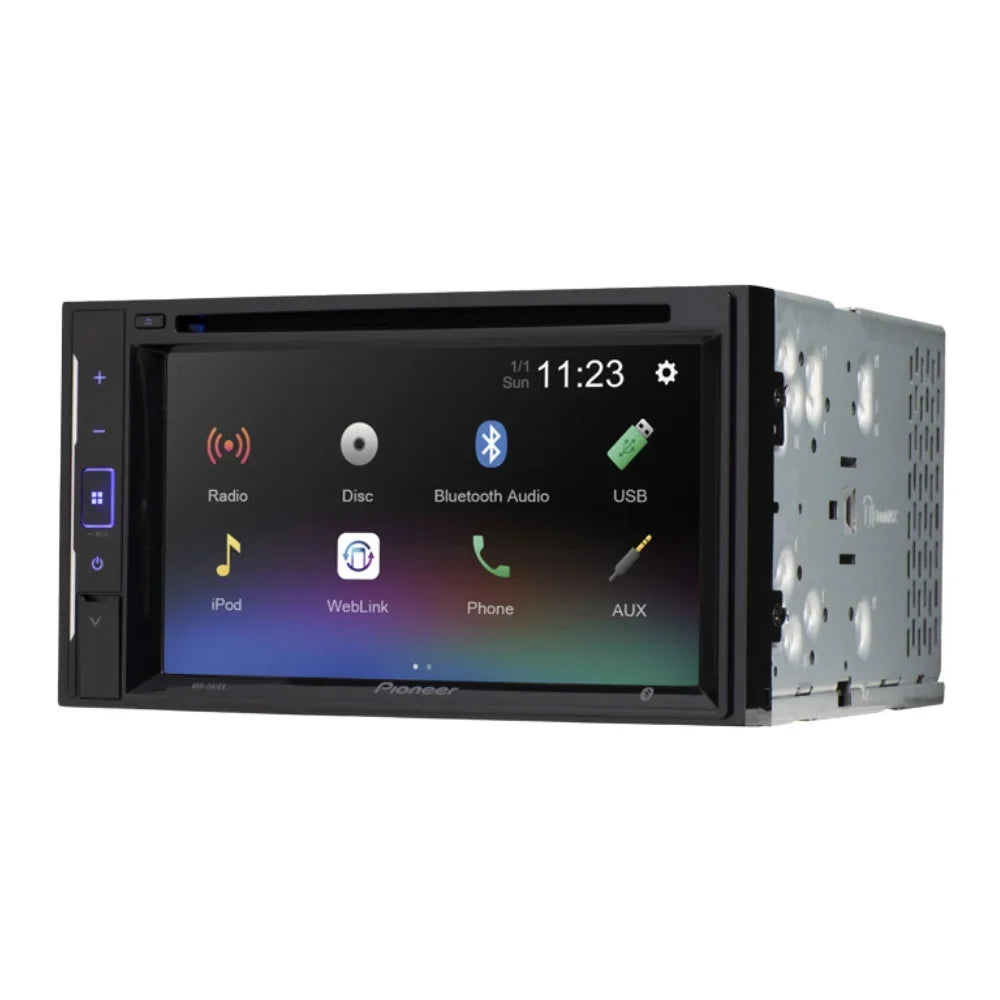 KIT4846 Bundle for 2000-2005 Chevrolet Cavalier W/ Pioneer AVH-241EX Double DIN Car Stereo with Bluetooth/Backup Camera/Installation Kit/in-Dash DVD/CD AM/FM 6.2" Display Digital Media Receiver