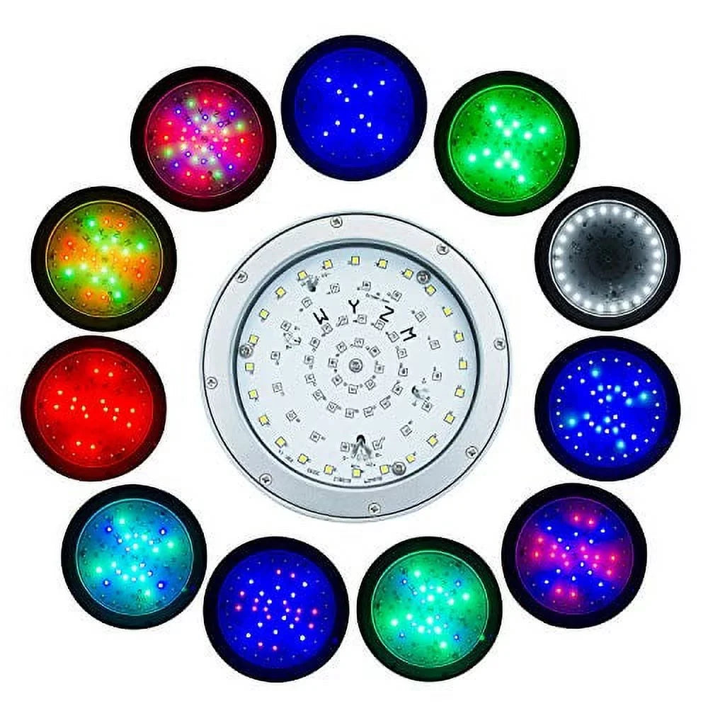 LED Pool Lights for Inground Pool,120V 40W Liquid Color Splash LED Bulb Replacement for 500W Pentair and Hayward Fixture (120V-RGB+White)
