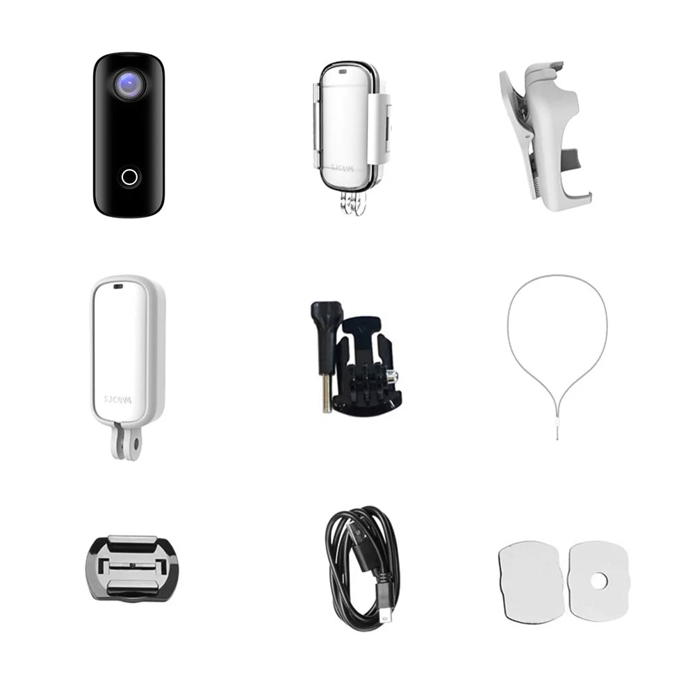 C100 Camera, 1080P30fps Video with Liquid Case and WiFi Sharing, Document Your Adventure