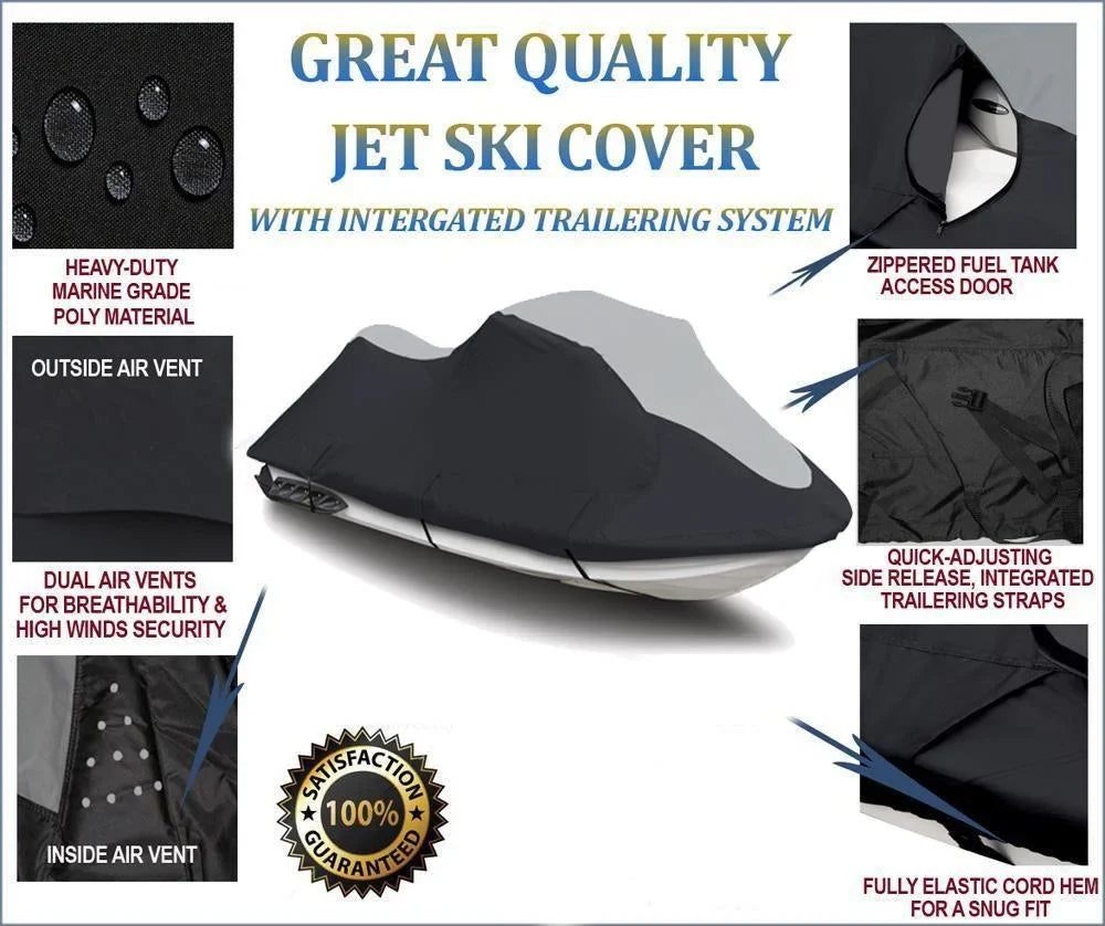 SUPER HEAVY-DUTY Jet Ski PWC Cover Compatible for Yamaha VX110 VX 110 2005-2008