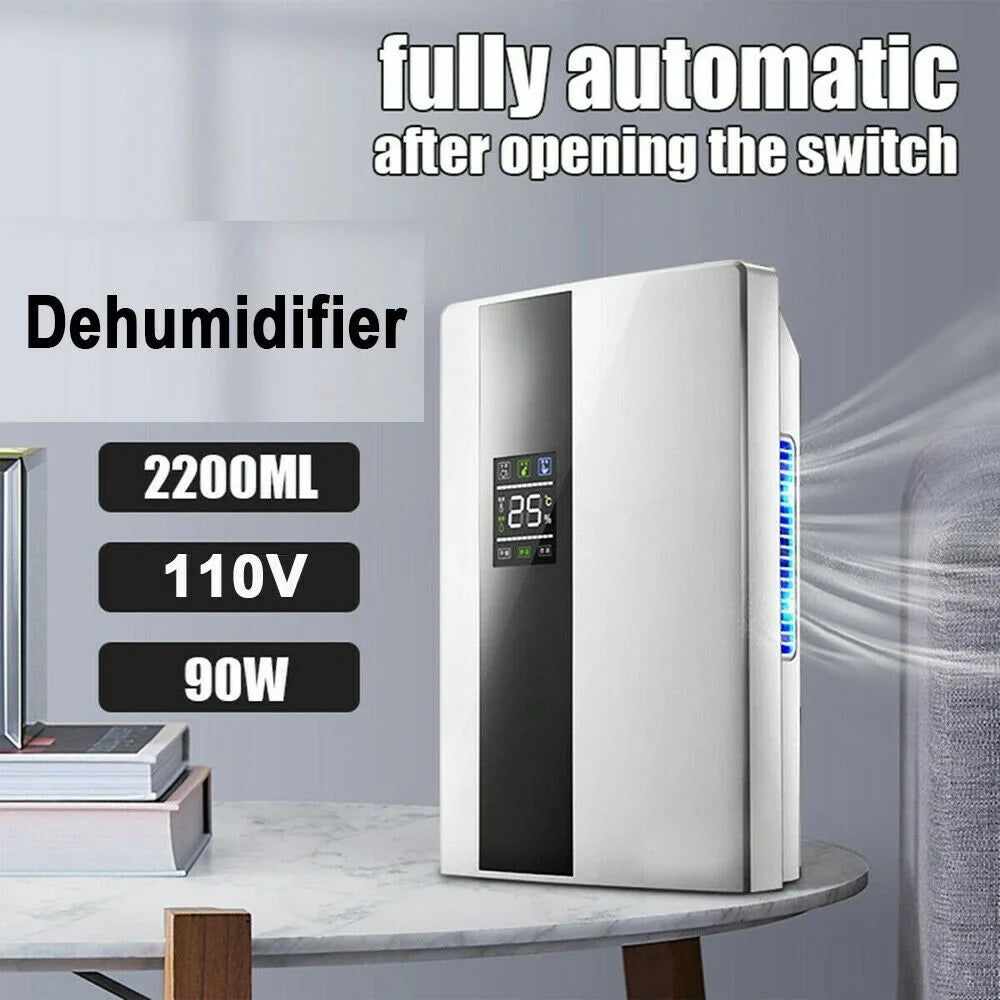 DENEST 2.2L Portable Dehumidifier with Remote Control & LCD Monitor 90W