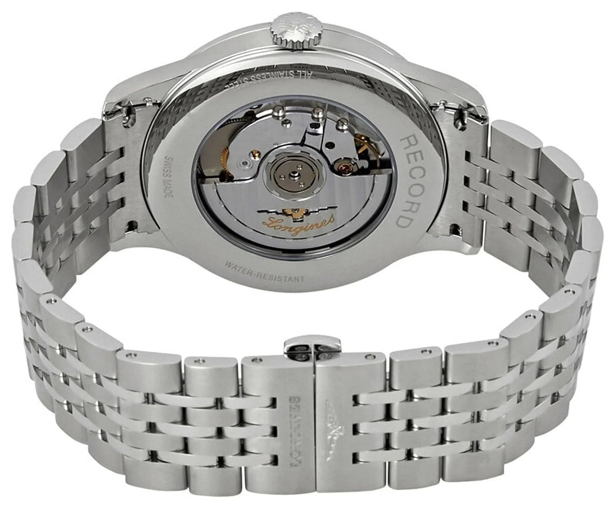 Longines Record Sunray Black Dial Automatic Men's Watch L2.821.4.56.6