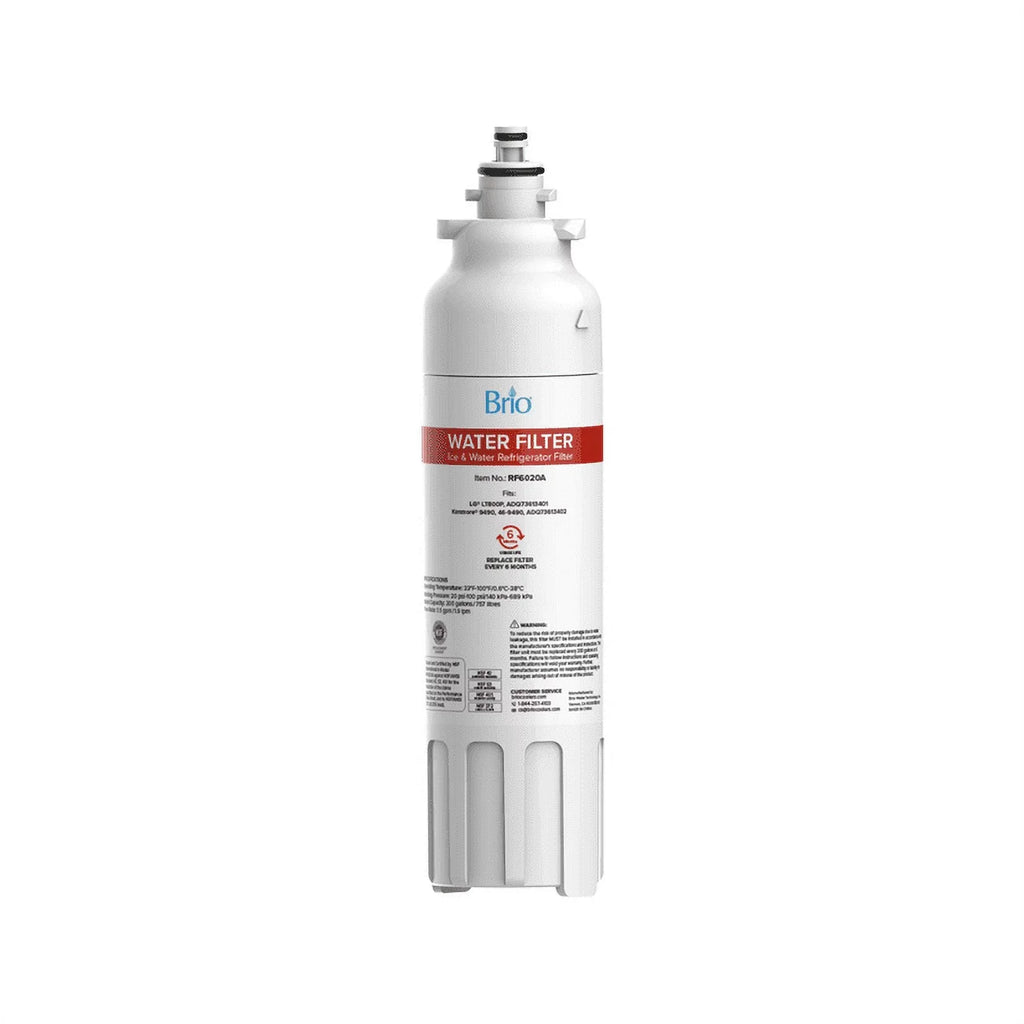 Brio 6020A Refrigerator Liquid Filter Replacement Compatible With LT800P, ADQ73613401 Kenmore 9490, 46-9490, ADQ73613402