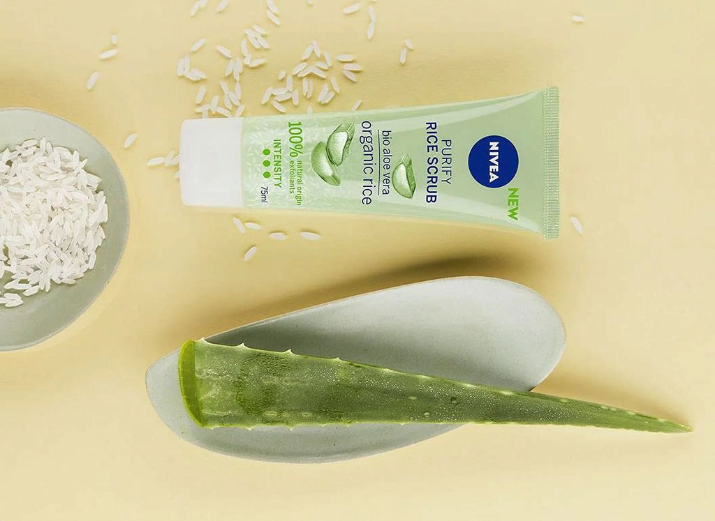 Nivea Purifying Rice Peeling Scrub With Aloe For Mixed Skin 75 Ml