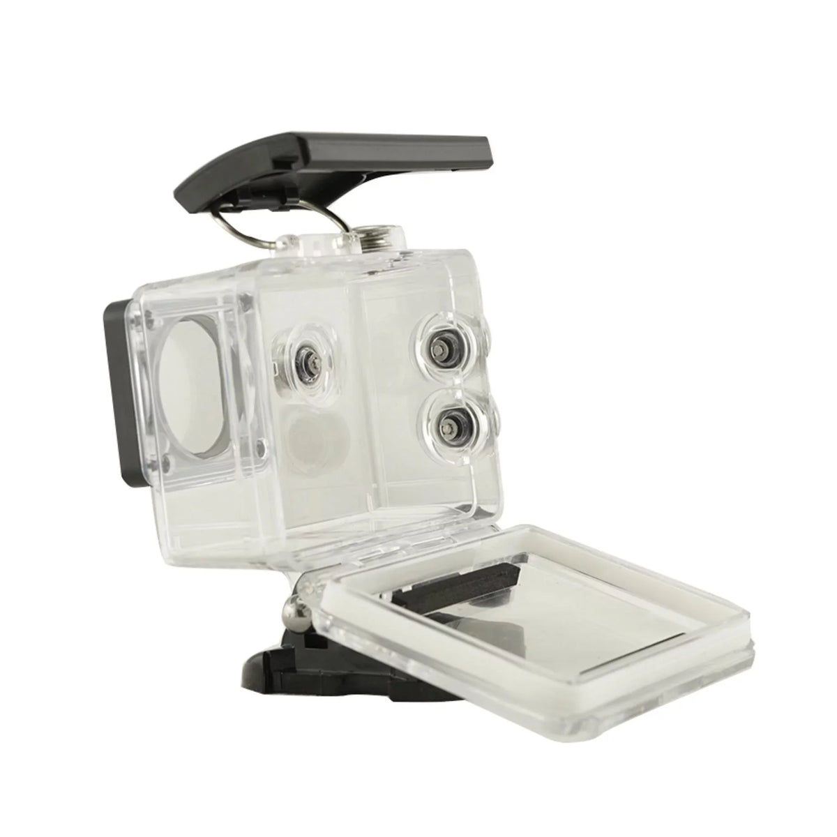 Capture Every Adventure with Our Fluid WiFi Action Camera - 1080P Video, Clear Sound Recording, and Sturdy Silver Case