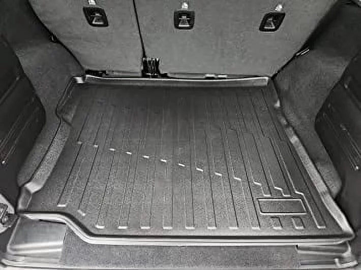 Premium Cargo Liner for Jeep Wrangler (JL) 4 Doors 2019-2023 Unlimited Sport Sahara Rubicon - Custom Fit Car Trunk Mat - All-Season Black Cargo Mat - 3D Shaped Laser Measured Trunk Liners