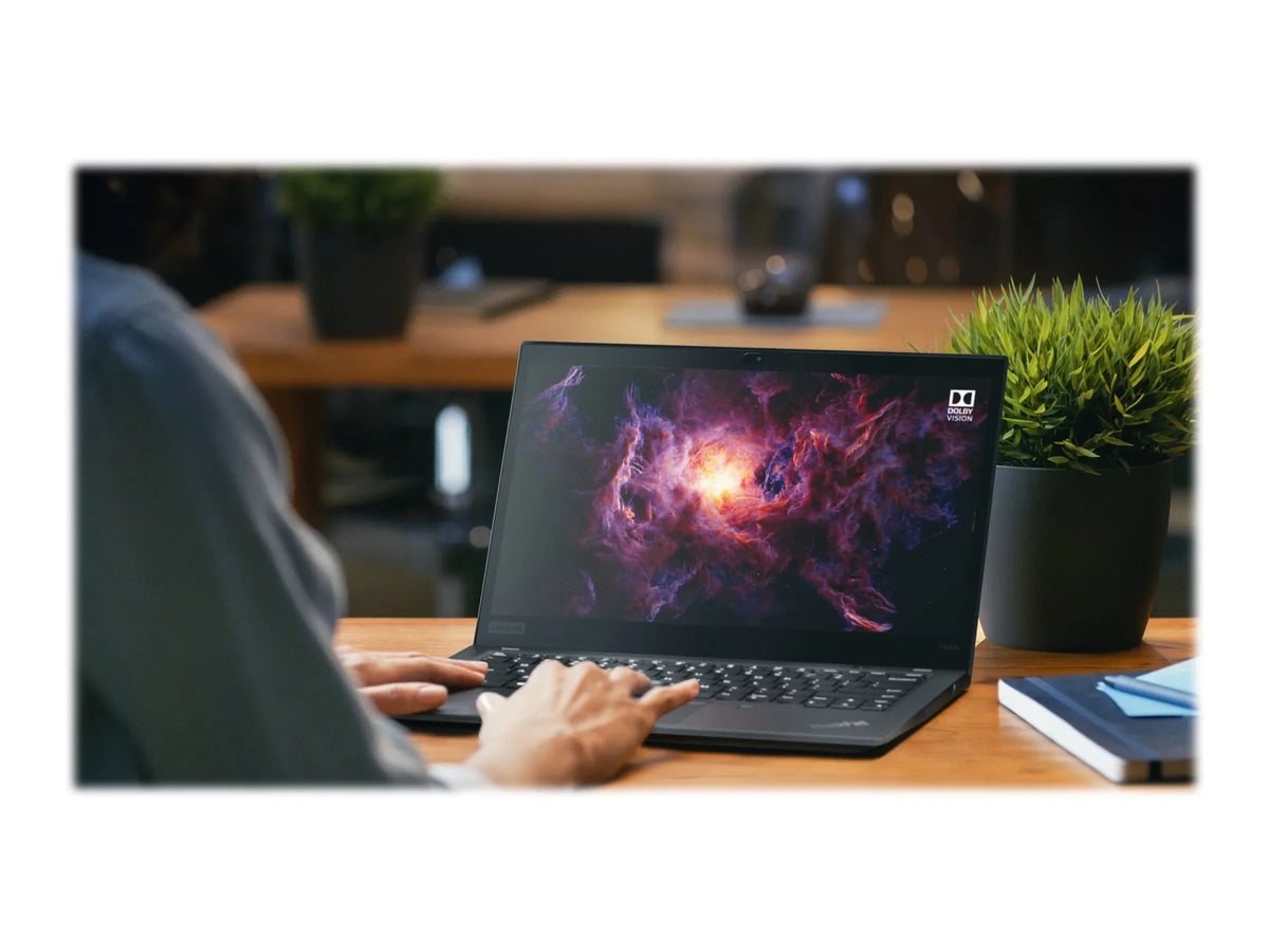 ThinkPad T490s 20NX - Core i5 8365U / 1.6 GHz - vPro - Win 10 Pro 64-bit - UHD Graphics - 8 GB RAM - 256 GB SSD TCG Opal Encryption 2, NVMe - 14" IPS Monitor 1920 x 1080 (Full HD) - Wi-Fi 5 - black - kbd: US