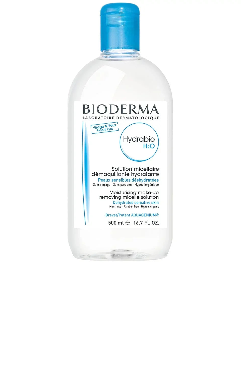 Bioderma Hydrabio H2o Face Cleanser and Makeup Remover 500 Ml