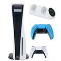PlayStation 5 Core with Extra Blue Dualsense Controller and Dual Dock Charger