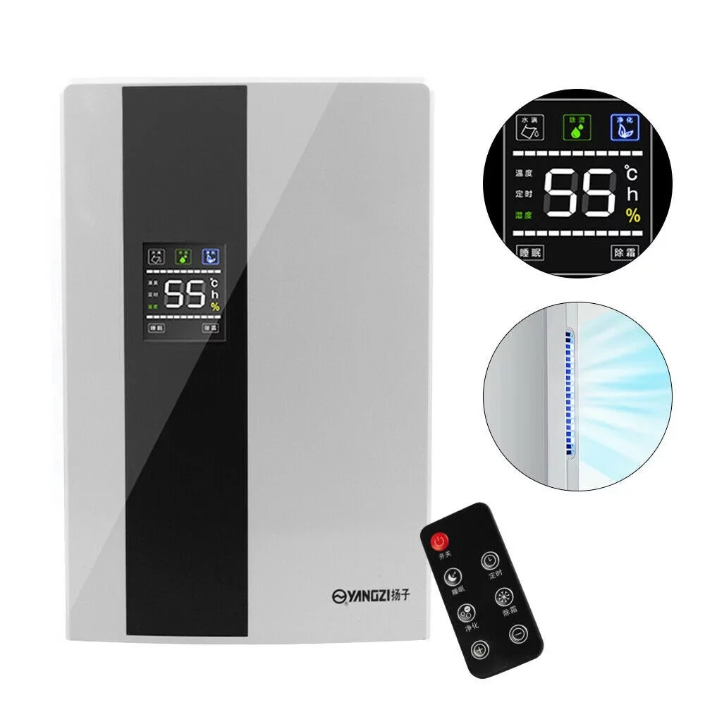 DENEST 2.2L Portable Dehumidifier with Remote Control & LCD Monitor 90W