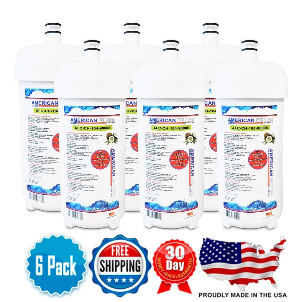 AFC Brand , Liquid Filters , Model # AFC-CH-104-9000S , Compatible with Cuno® AP510 - 6 Filters - Made in U.S.A.
