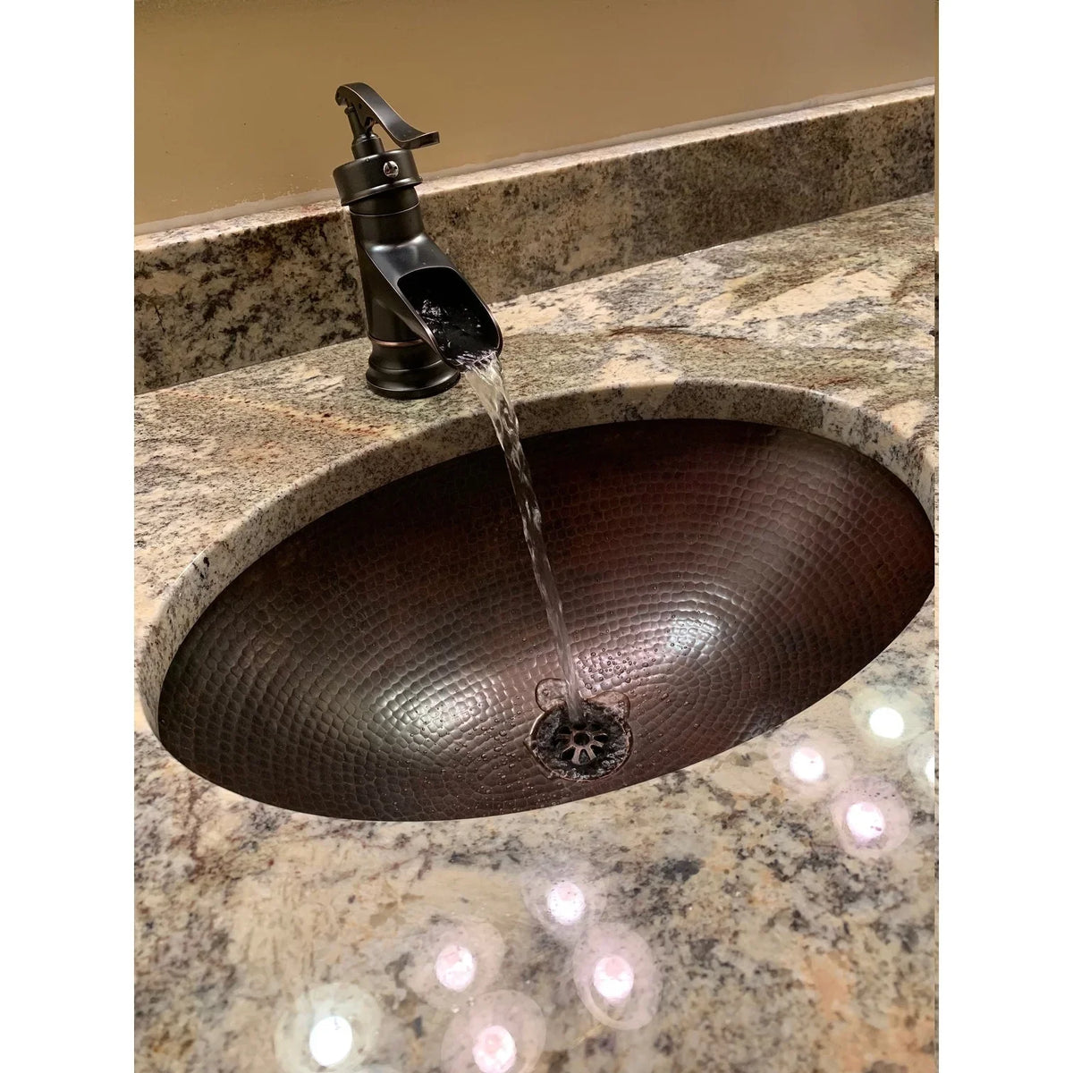 Metal 19" Oval Alloy Farmhouse Bathroom Sink with Aged Alloy Daisy Dain - 19" X 14" X 5"