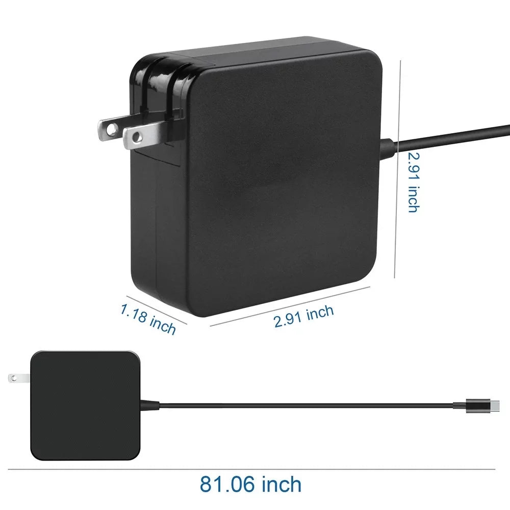 Aprelco USB Type-C 65W AC Adapter Compatible with P51s T470 T470s T570 x270 Power Charger