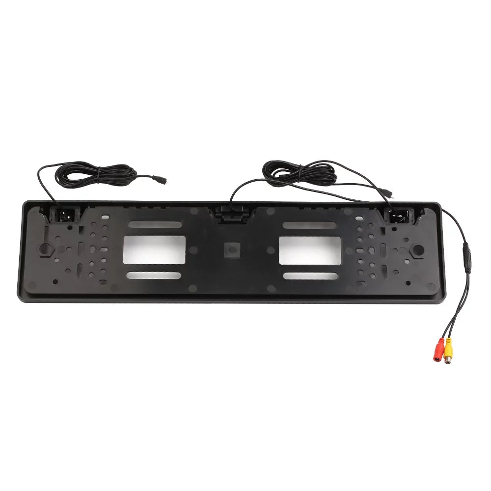 Eccomum European License Plate Frame Backup Camera 12 LED Rear View Camera with Reversing System Parking Sensor
