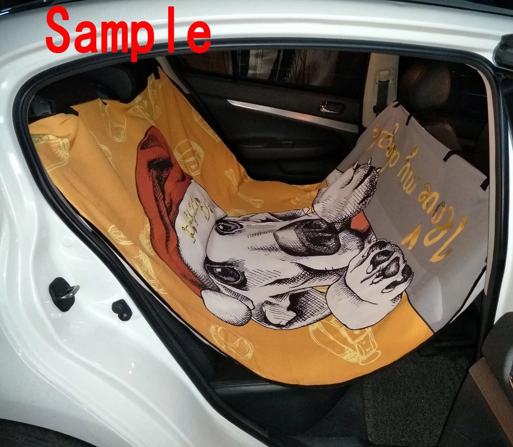 GCKG Grey Quatrefoil With Blue Anchor Pet Car Seat Cover Dog Car Seat Mat Hammock Cargo Mat Trunk Mat For Cars Trucks and SUV 54x60 inches