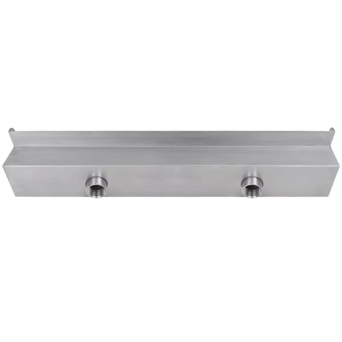 Dcenta Fluid Pool Fountain Stainless Steel Descent Fluid Feature Spillway Garden Pool Spa Fountain 23.6 x 4.5 x 3.1 Inches (W x D x H)
