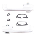 Brock Replacement Pair Set Outside Exterior Front Rear Chrome Door Handles compatible with Pickup Truck SUV Van 55075649 55075648