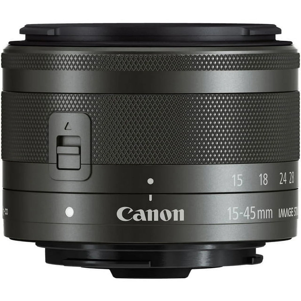 EF-M 15-45mm f/3.5-6.3 IS STM Lens (Graphite) - DealExpo Advanced Bundle