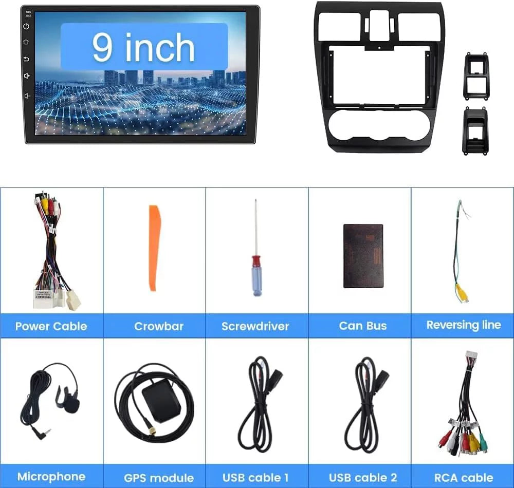 Android 12 System For Subaru Forester WRX Impreza 2013 2014 2015 Wireless Carplay Android Auto 2G RAM 32GROM