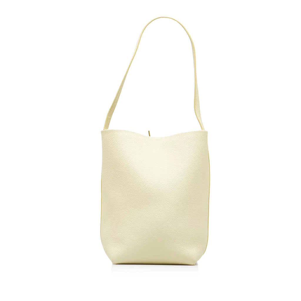Pre-Owned Authenticated The Row Medium N/S Park Tote Calf Leather Yellow Tote Bag Unisex (Like New)